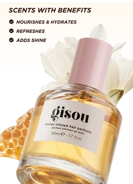 Gisou Honey Infused Hair Perfume - haarparfum - voorkant 6 wildflower honey