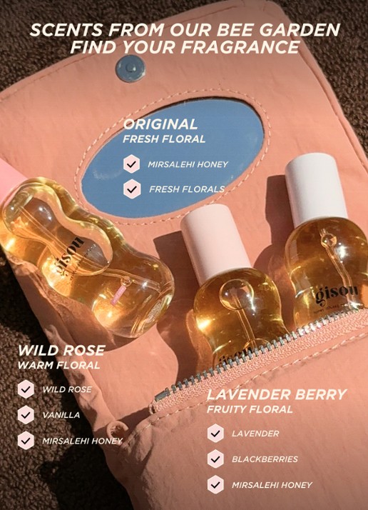Gisou Honey Infused Hair Perfume - mini haarparfum  - detail 4 lavender berry