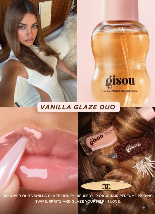 Gisou Honey Infused Hair Perfume - mini haarparfum  - detail 3 vanilla glaze