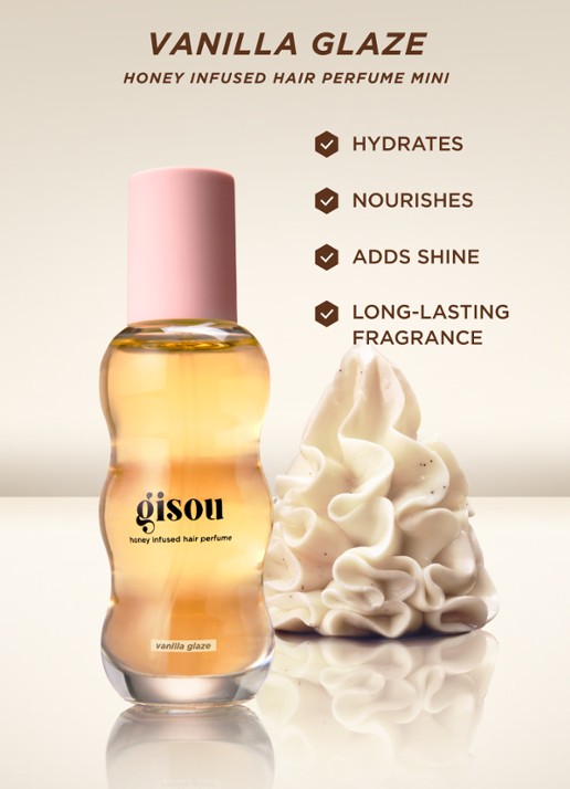 Gisou Honey Infused Hair Perfume - mini haarparfum  - detail 4 vanilla glaze