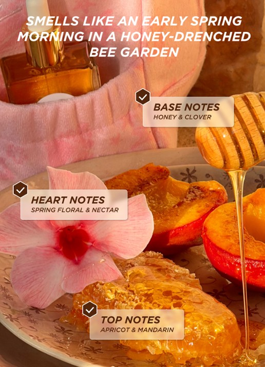 Gisou Honey Infused Hair Perfume - mini haarparfum  - detail 4 wildflower honey
