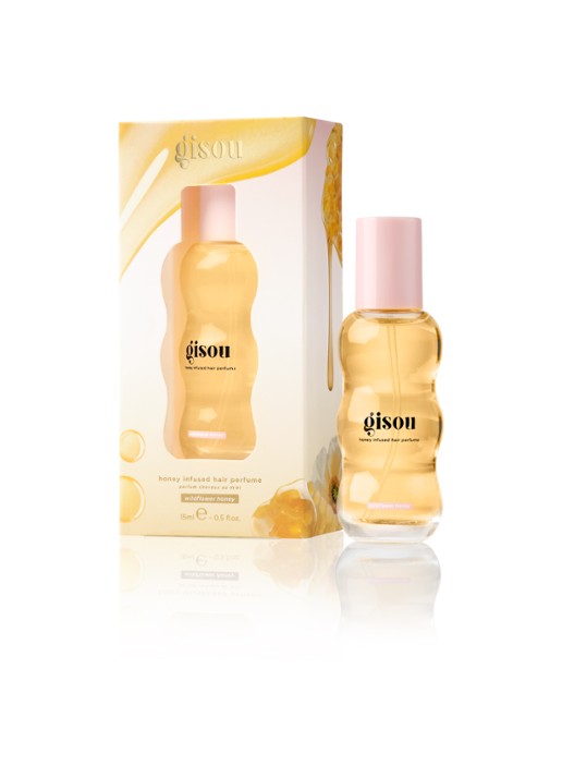 Gisou Honey Infused Hair Perfume - mini haarparfum  - voorkant 2 wildflower honey