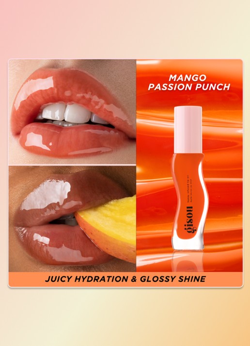 Gisou Honey Infused Lip Oil - lipolie - detail 3 mango