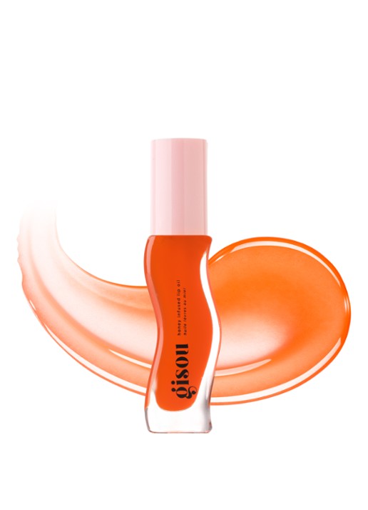 Gisou Honey Infused Lip Oil - lipolie - voorkant 8 mango