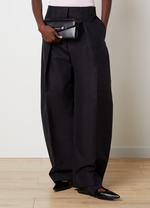 Givenchy Antigona clutch van kalfsleer met afneembare schouderriem - voorkant 3 zwart