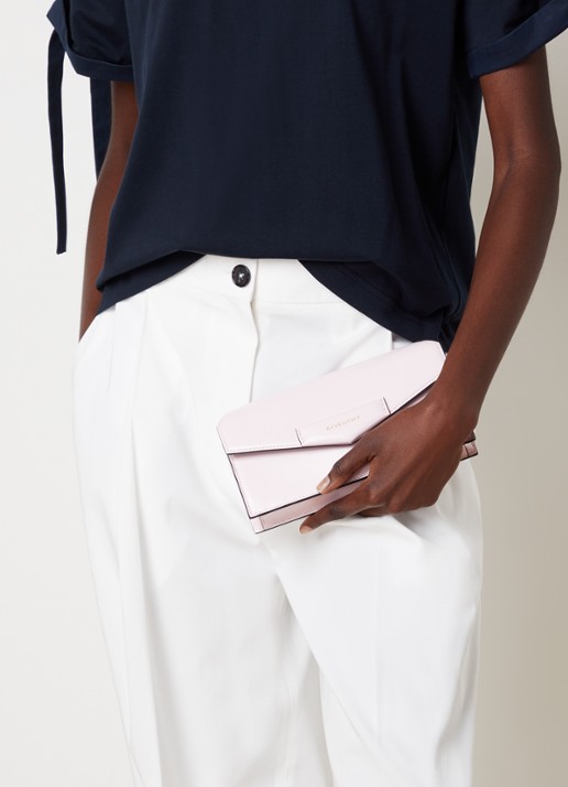 Givenchy Antigona clutch van kalfsleer met afneembare schouderriem - voorkant 8 lichtroze