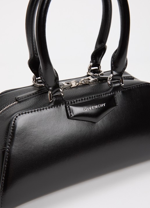 Givenchy Antigona East West Mini handtas van kalfsleer met afneembare schouderriem  - detail 6 zwart