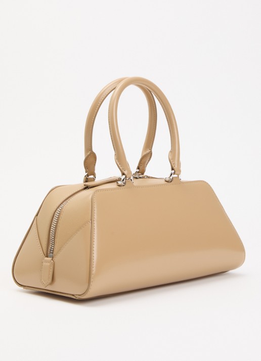 Givenchy Antigona East-West Small handtas van kalfsleer met afneembare schouderriem - achterkant beige