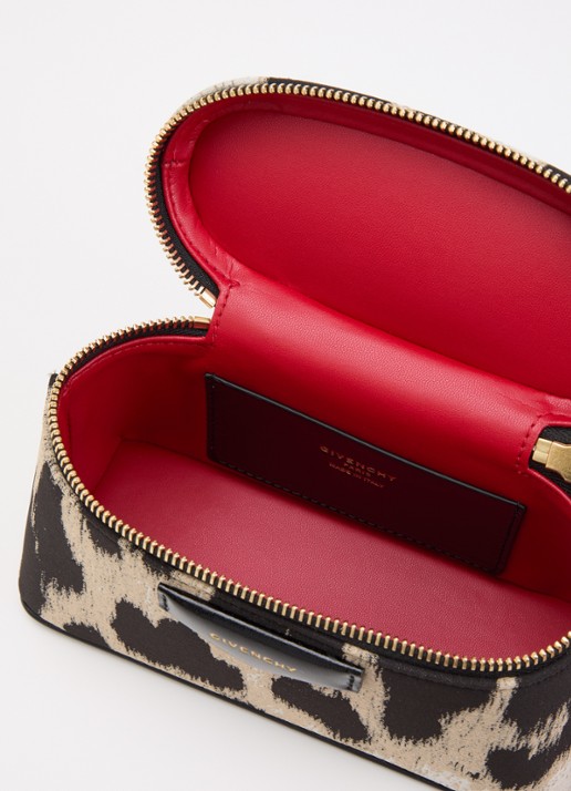 Givenchy Antigona handtas met panterprint en afneembare schouderriem - detail 2 beige