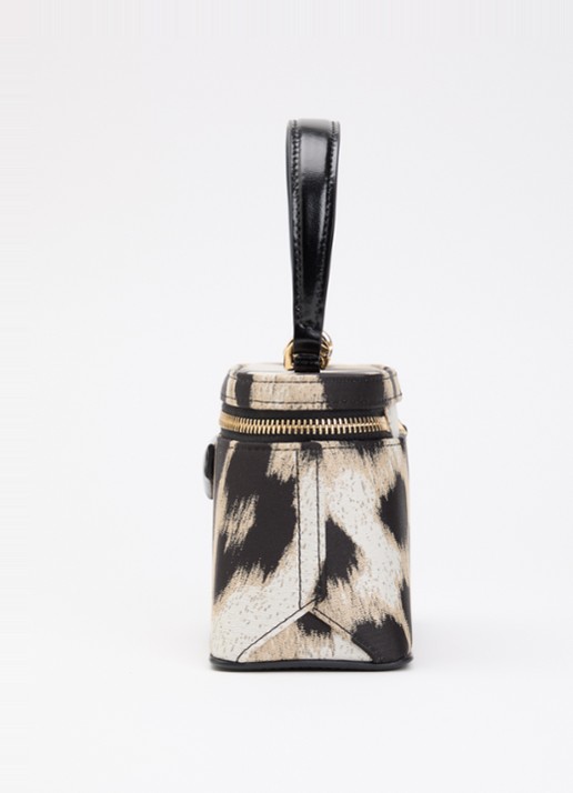 Givenchy Antigona handtas met panterprint en afneembare schouderriem - detail 3 beige