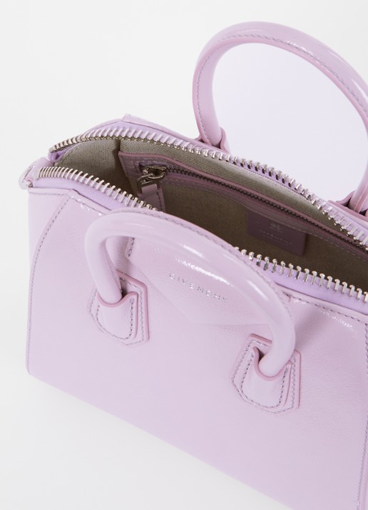 Givenchy Antigona Mini handtas van kalfsleer - detail lila