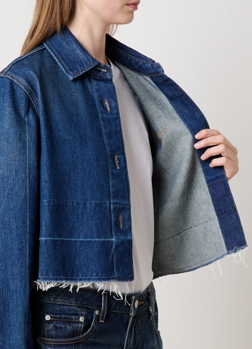 Givenchy Blouse van denim - detail 2 indigo
