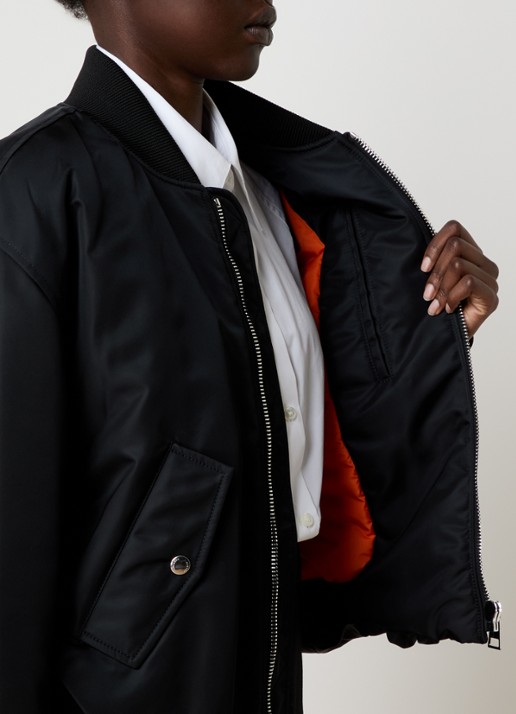 Givenchy Cropped bomberjack met klepzakken - detail 2 zwart