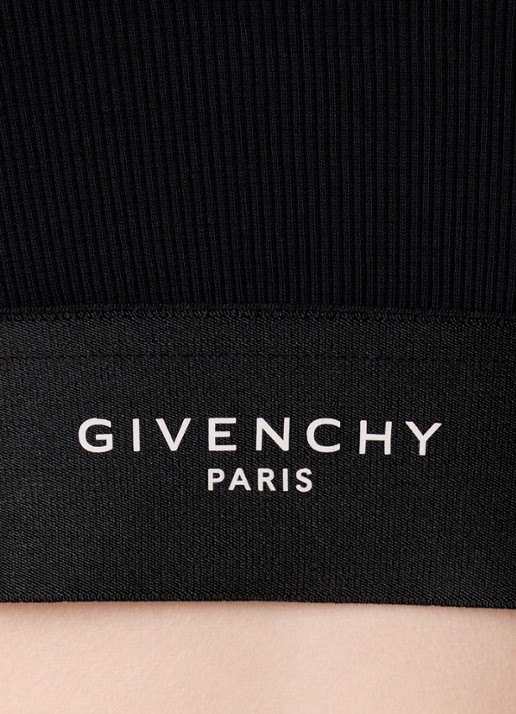 Givenchy Cropped tanktop met logoband - detail 3 zwart