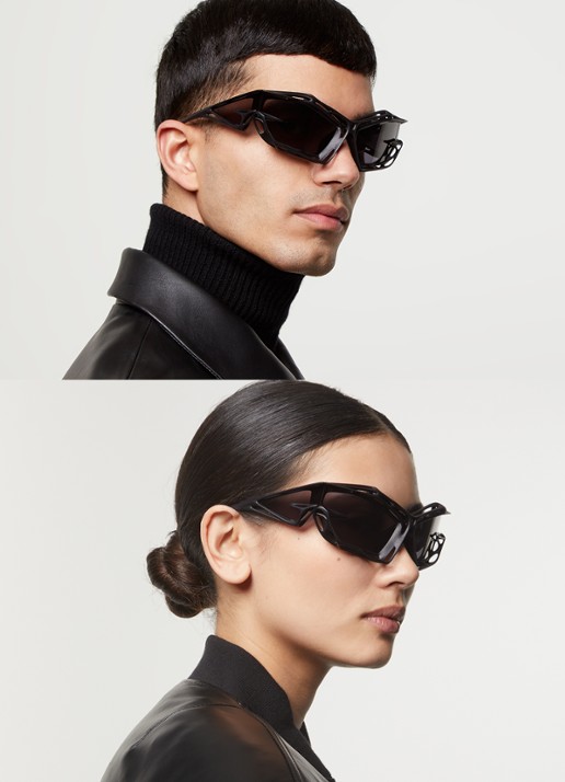 Givenchy Giv Cut Cage zonnebril GV40081I - voorkant 2 zwart