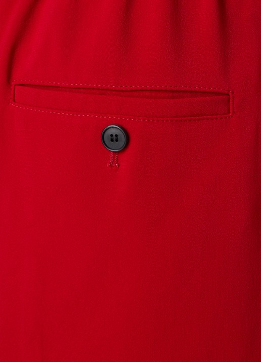 Givenchy High waist straight fit pantalon met steekzakken - detail 5 rood