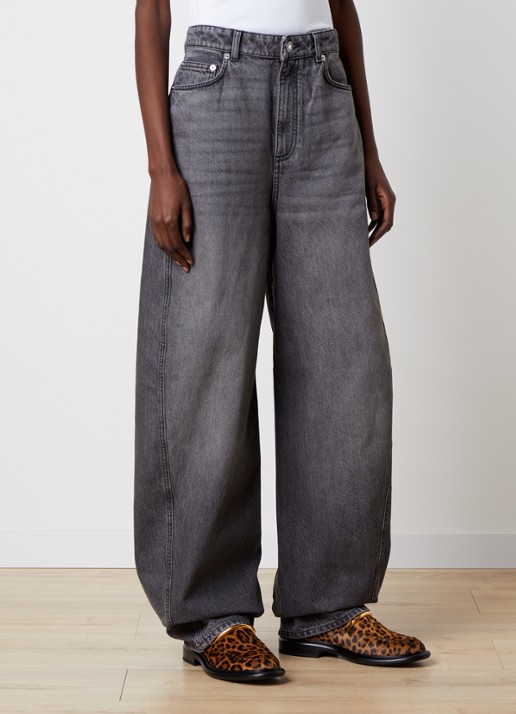Givenchy High waist wide fit jeans met gekleurde wassing