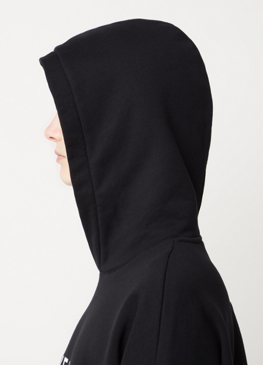 Givenchy Hoodie met logoprint en gerafelde zoom - detail 2 zwart