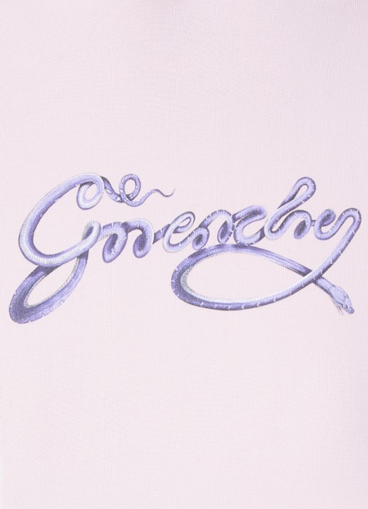 Givenchy Hoodie met logoprint en gerafelde zoom - detail 3 lichtroze