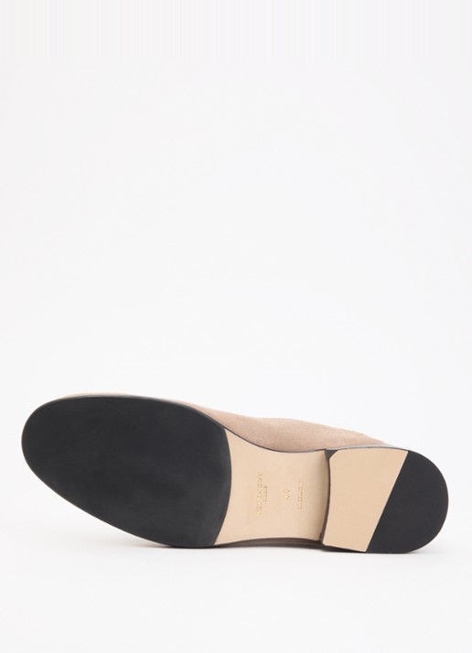 Givenchy Label loafer van suéde  - detail 3 taupe