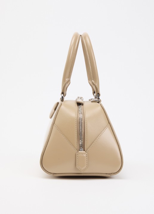 Givenchy Mini Antigona East-West handtas van kalfsleer met afneembare schouderriem - detail 3 beige