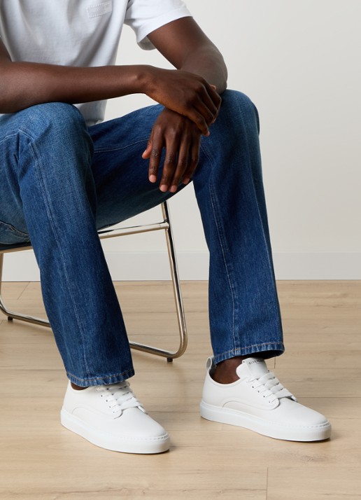 Givenchy New City sneaker van kalfsleer - voorkant 3 wit