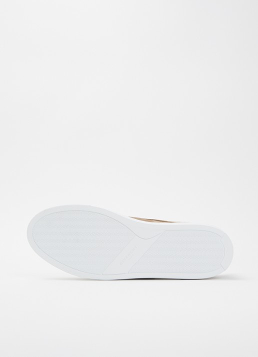 Givenchy New City sneaker van suède - detail 3 lichtbruin