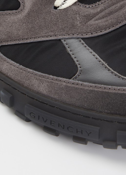 Givenchy New Glide sneaker met details van kalfssuède en logo - detail 5 taupe