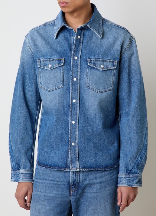 Givenchy Overhemd van denim met borstzakken