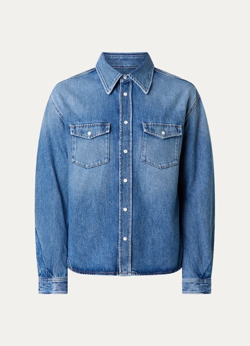 Givenchy Overhemd van denim met borstzakken