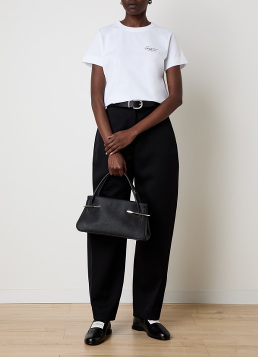 Givenchy Pinch Medium handtas van leer met afneembare schouderriem - voorkant 3 zwart