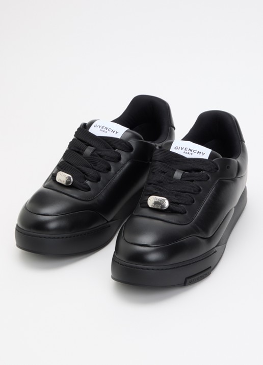 Givenchy Puffy Yard sneaker van lamsleer met logo - detail zwart
