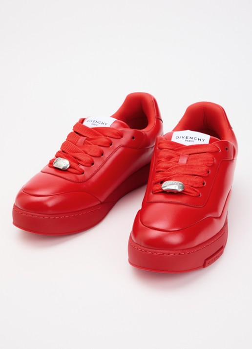 Givenchy Puffy Yard sneaker van lamsleer met logo - detail 2 rood