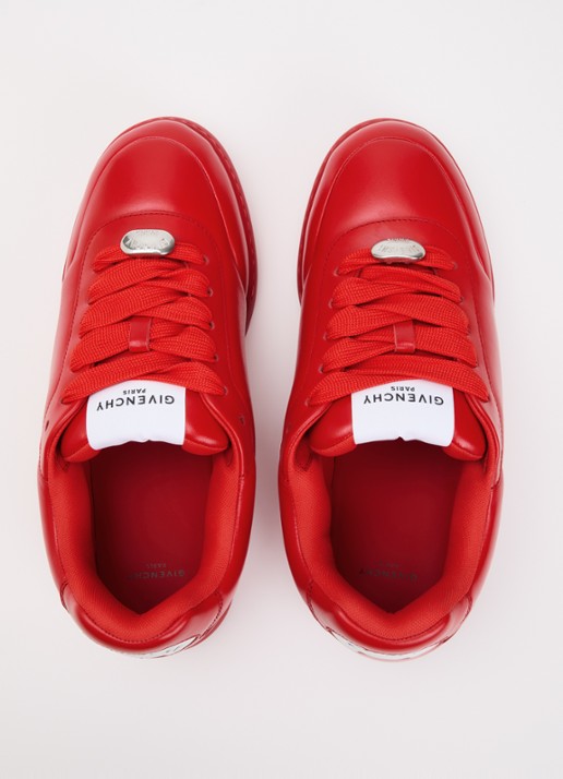 Givenchy Puffy Yard sneaker van lamsleer met logo - detail 3 rood