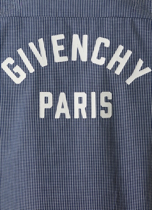 Givenchy Regular fit overhemd met ruitdessin - detail 3 indigo