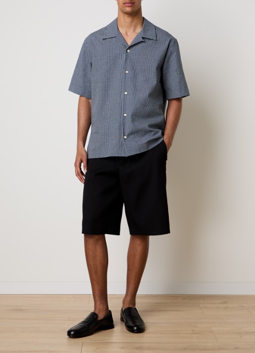 Givenchy Regular fit overhemd met ruitdessin - voorkant 5 indigo