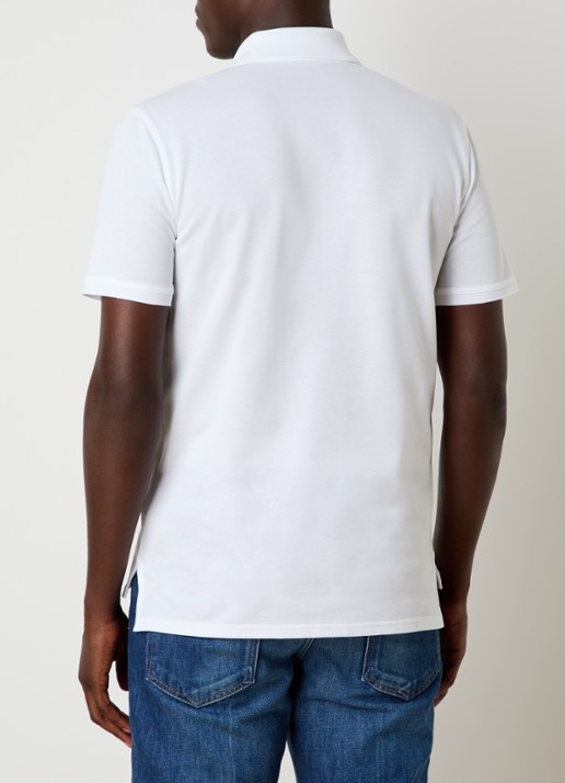 Givenchy Regular fit polo van piqué katoen met logo - achterkant wit