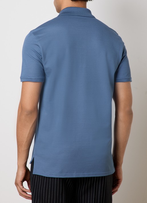 Givenchy Regular fit polo van piqué katoen met logo - achterkant 5 blauw