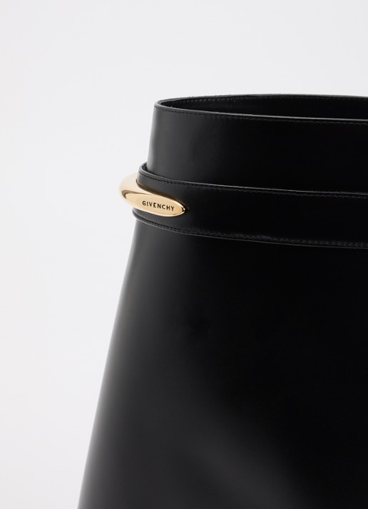Givenchy Shark enkellaarsje van kalfsleer - detail 5 zwart