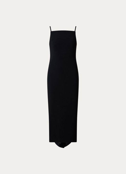 Givenchy Sliced midi jurk  - voorkant 4 zwart