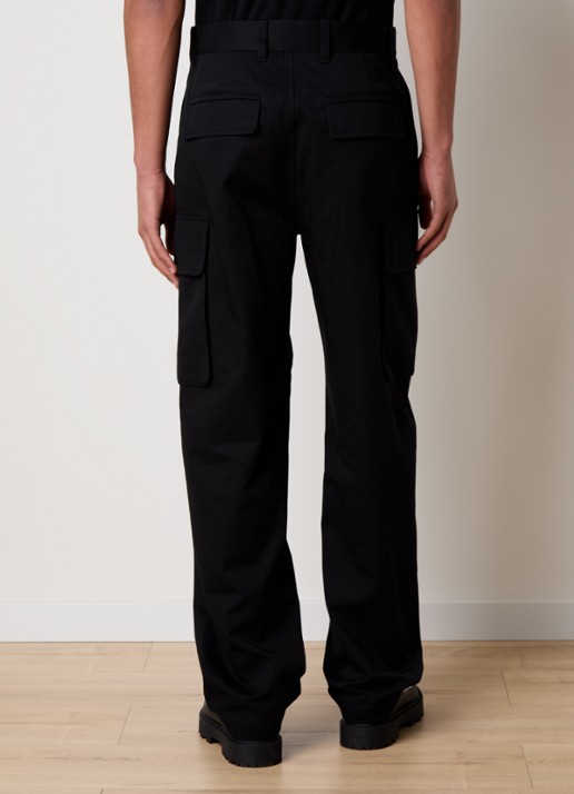 Givenchy  Straight fit cargobroek met steekzakken - achterkant zwart