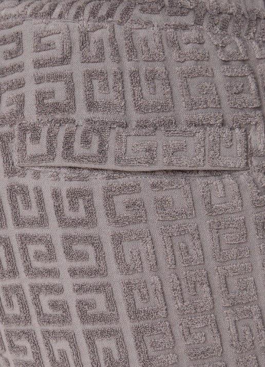 Givenchy Straight leg korte broek van badstof met logoprint - detail 5 grijs
