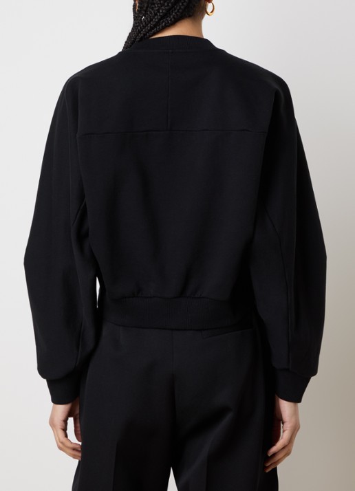 Givenchy Sweater met logoborduring - achterkant zwart