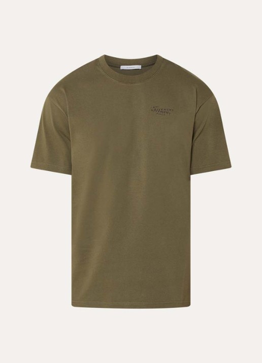 Givenchy T-shirt met logo- en backprint