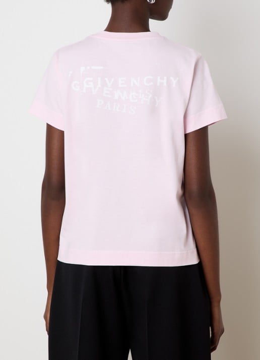 Givenchy T-shirt met logo- en backprint
