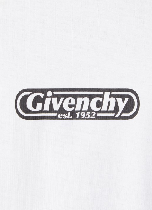 Givenchy T-shirt met logo - detail 4 wit