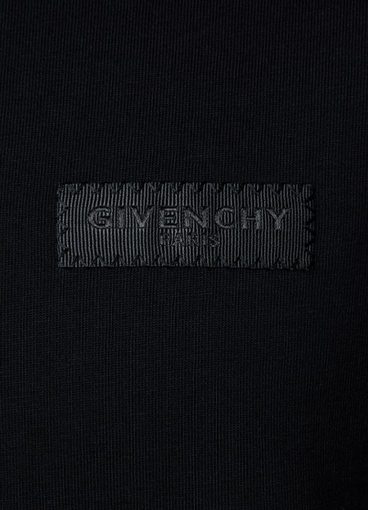 Givenchy T-shirt met logo - detail 5 zwart