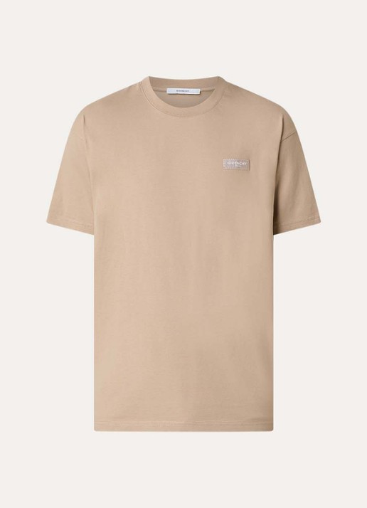 Givenchy T-shirt met logo - voorkant 4 beige