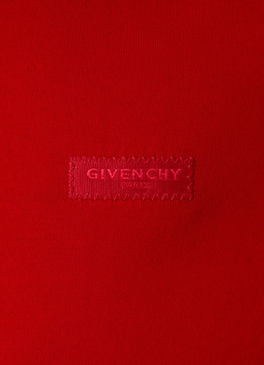 Givenchy T-shirt met logoborduring - detail 4 rood