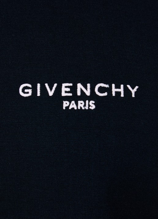 Givenchy T-shirt met logoborduring - detail 4 donkerblauw